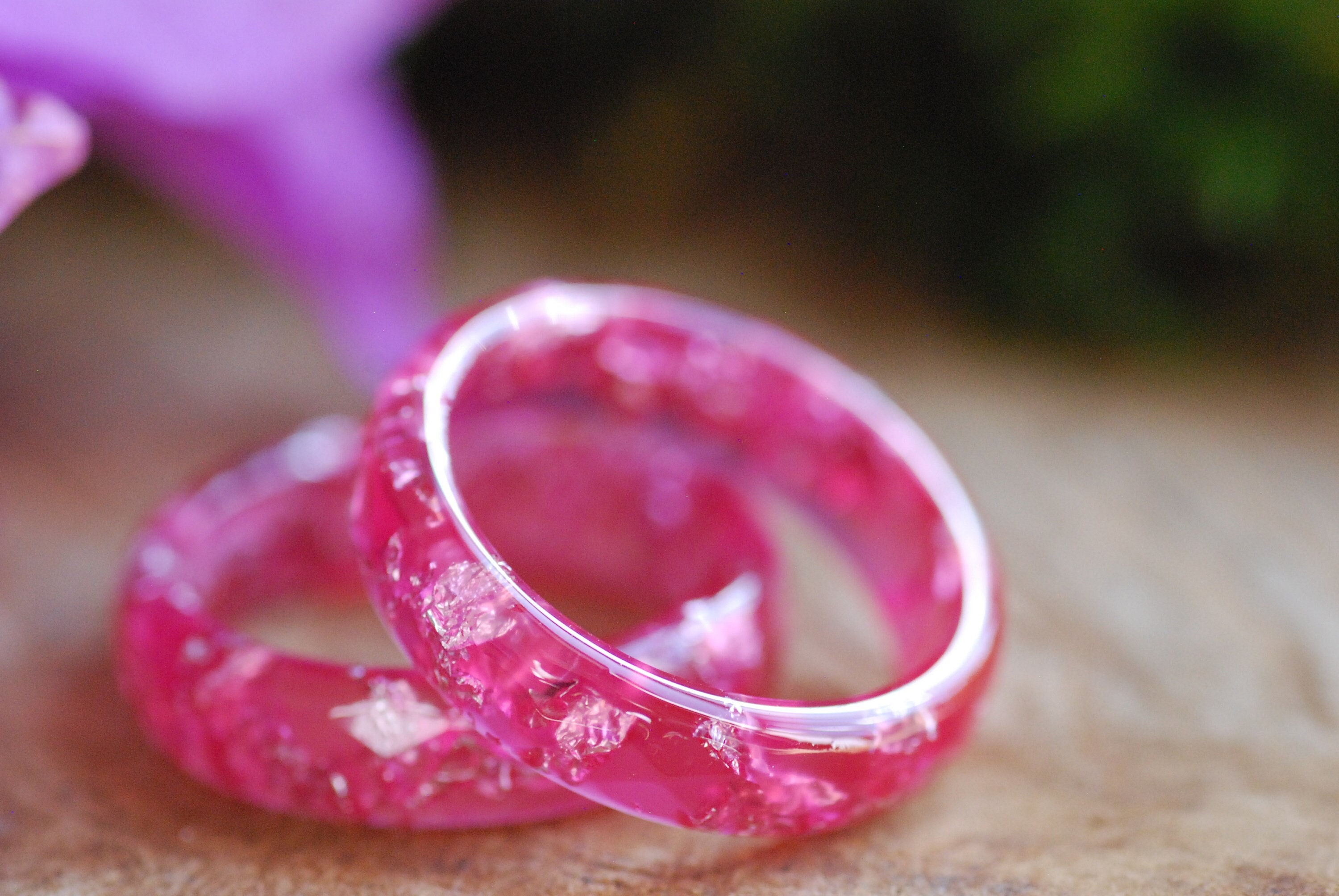 Pink resin ring online