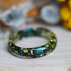 Mens Ring Chrysocolla Ring Gemstone Ring Botanical Green - Etsy