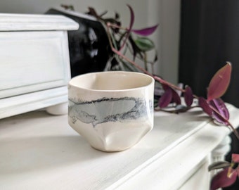 Rêverie Small Mug without handle- Handcrafted Contemplative Landscape