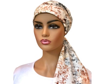 Head Scarf For Women, Chemo Headwear, Adjustable Toggle, Breast Cancer Gifts