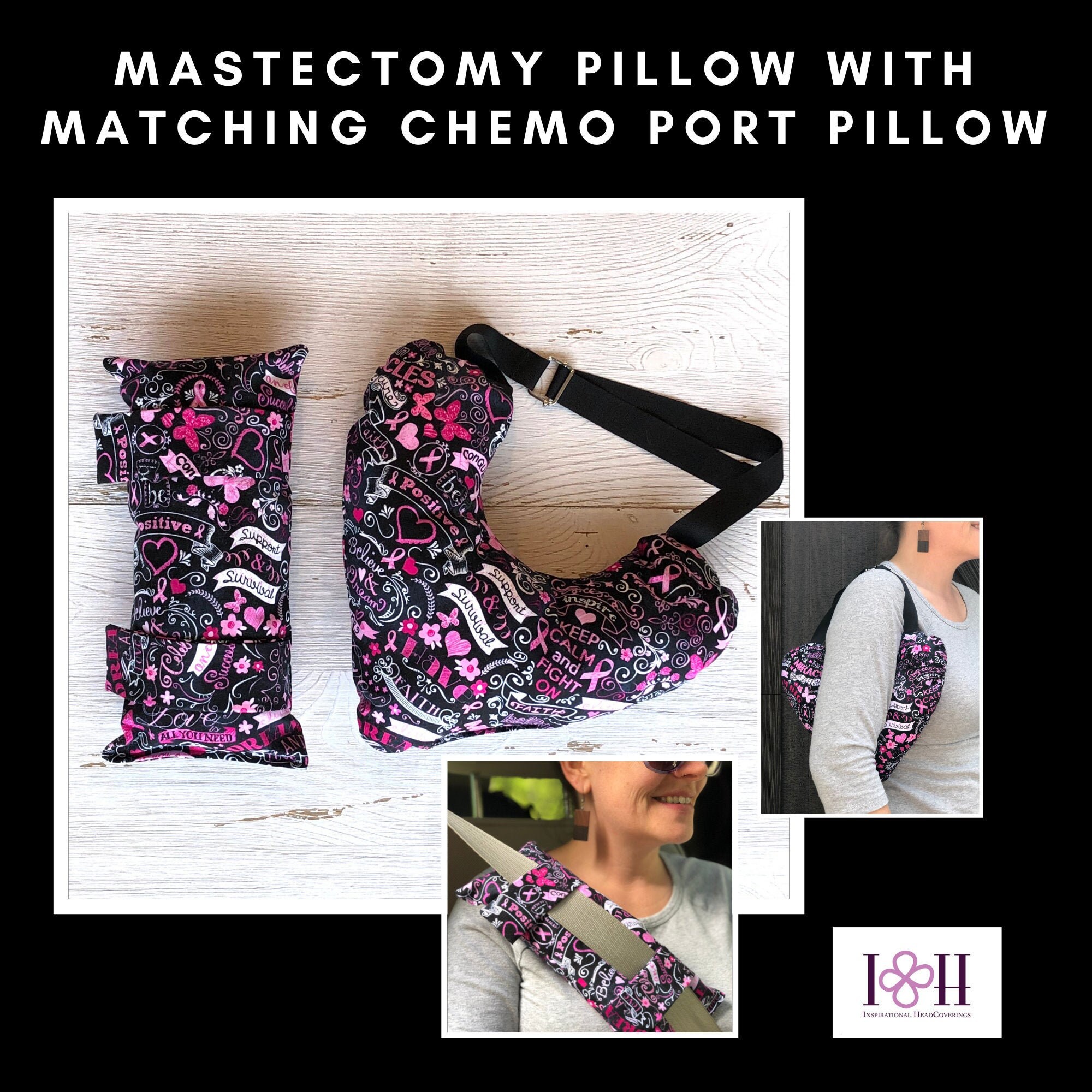 Mastectomy Pillows With Optional Matching Seatbelt Pillow Etsy