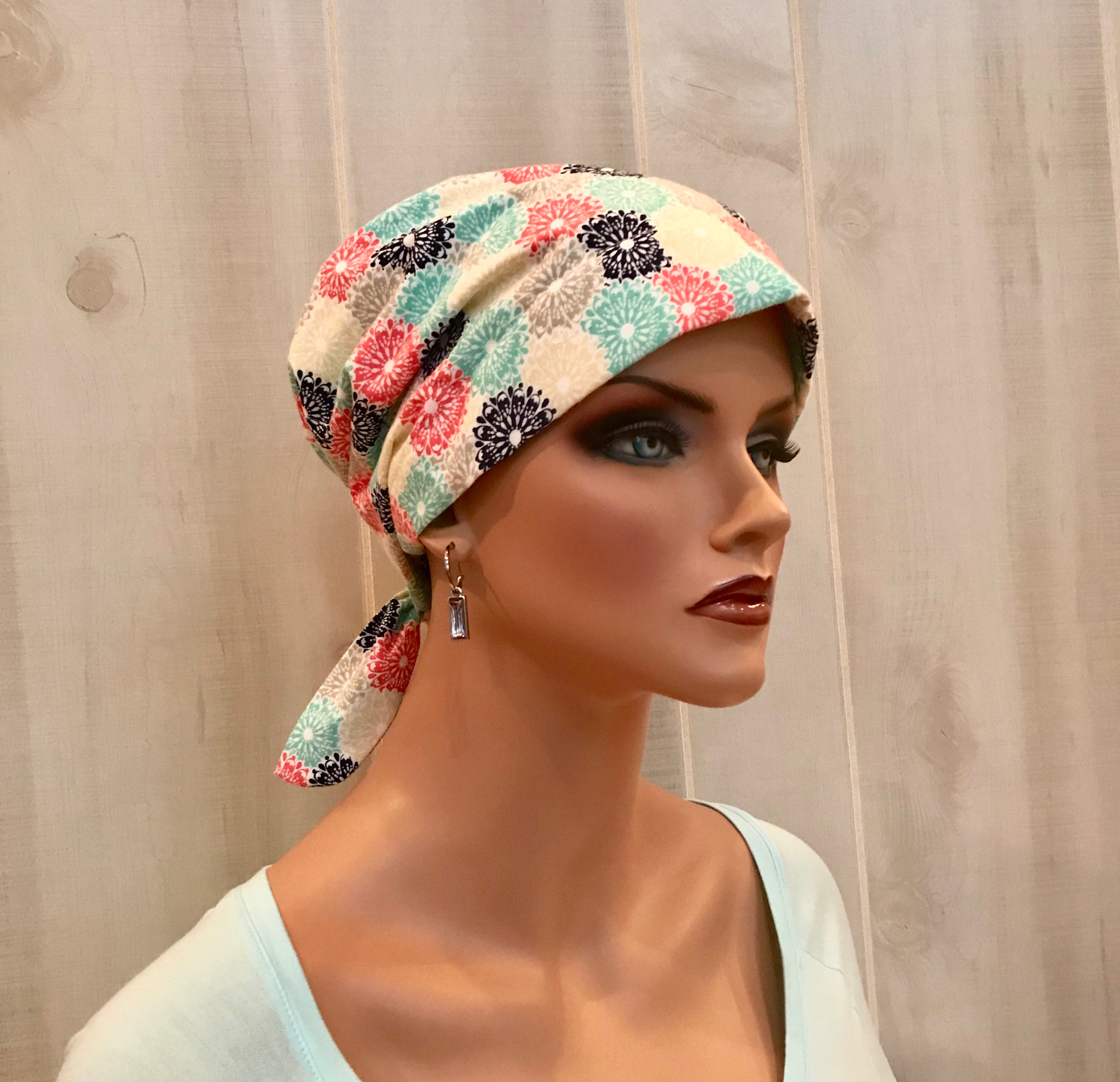 Women’s Surgical Scrub Cap, Scrub Hat, Cancer Head Scarf, Chemo ...