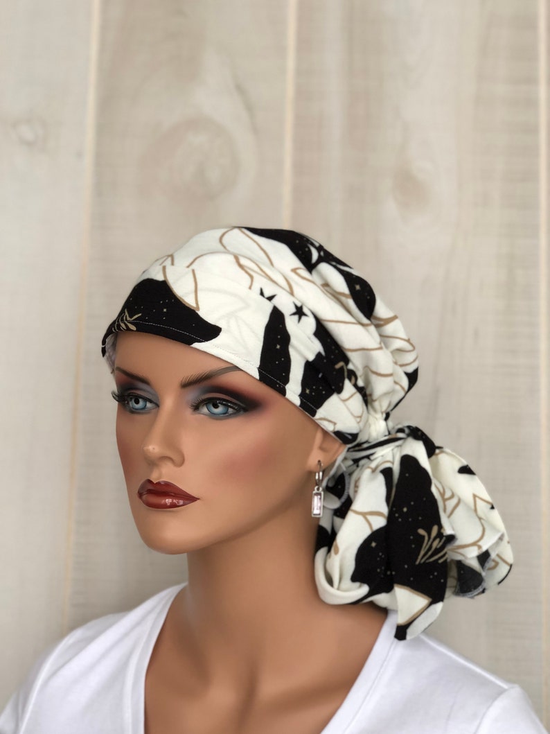 Chemo Head Wrap for Women With Hair Loss Cancer Gifts Black Etsy