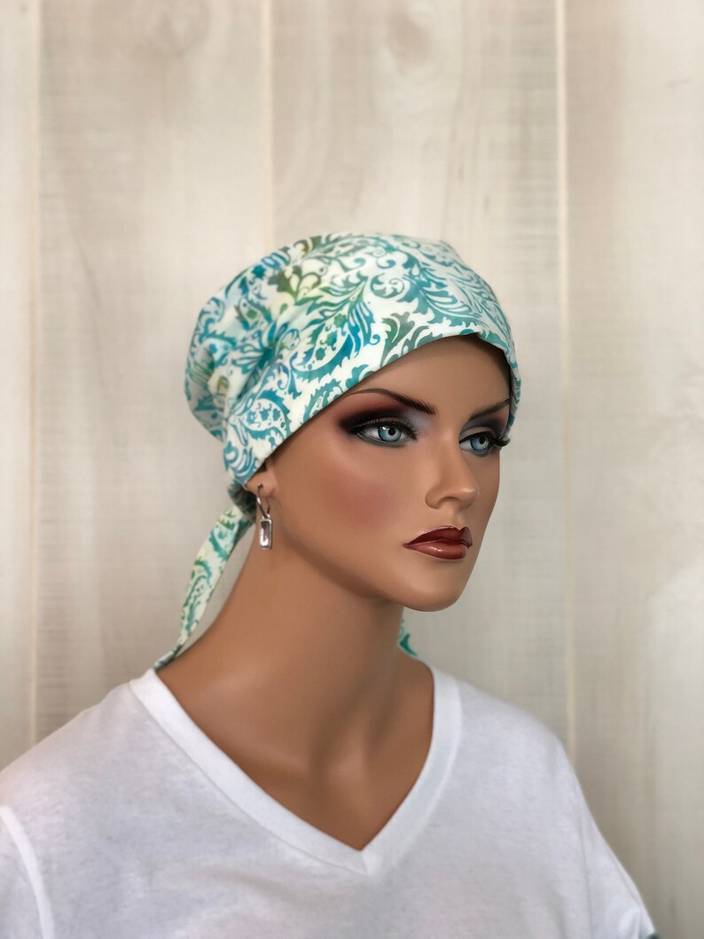 Head Scarf For Women With Hair Loss Cancer Gifts Paisley Etsy