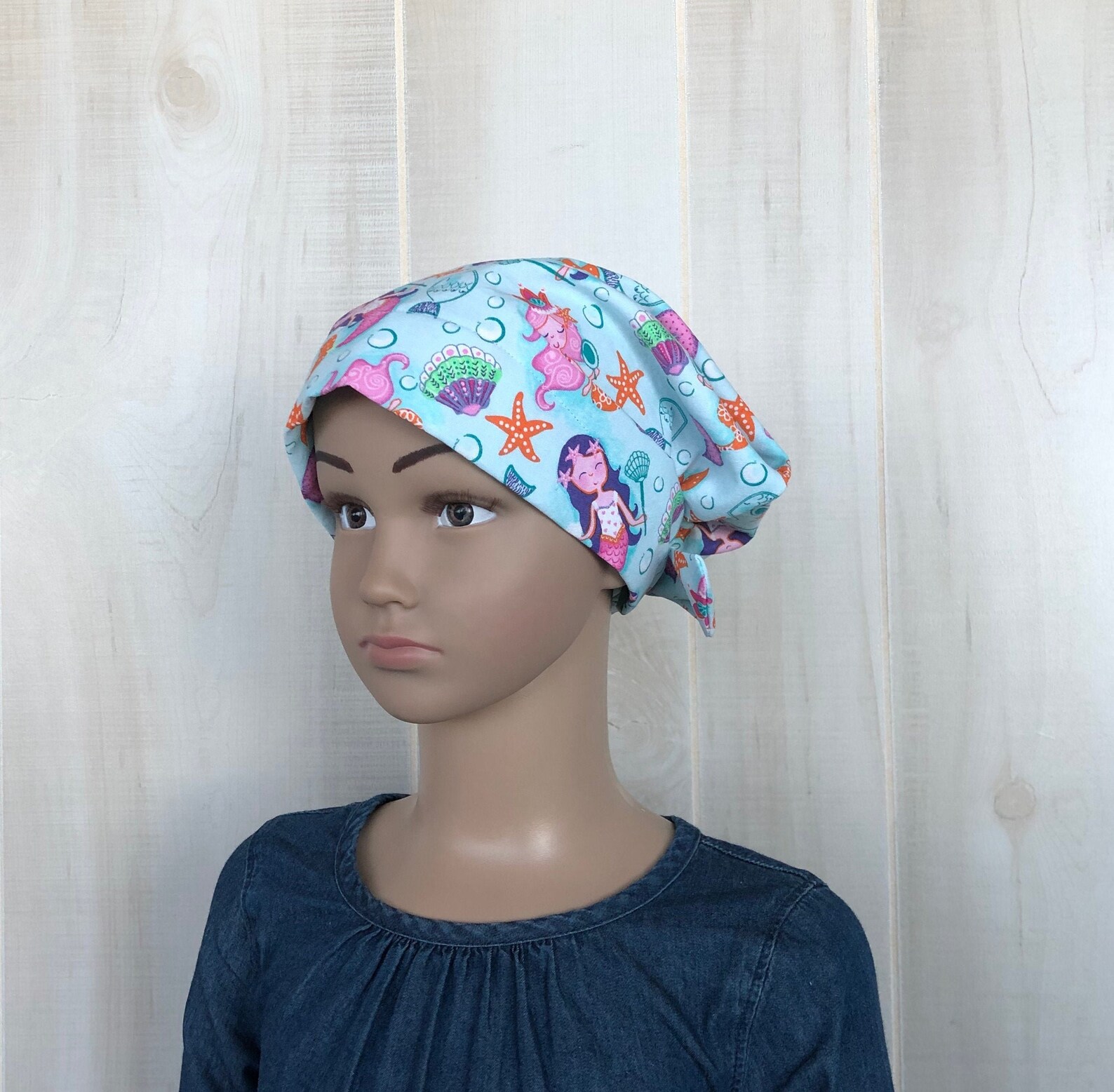 Childrens Head Scarf For Girls With Hair Loss Cancer Gifts Etsy