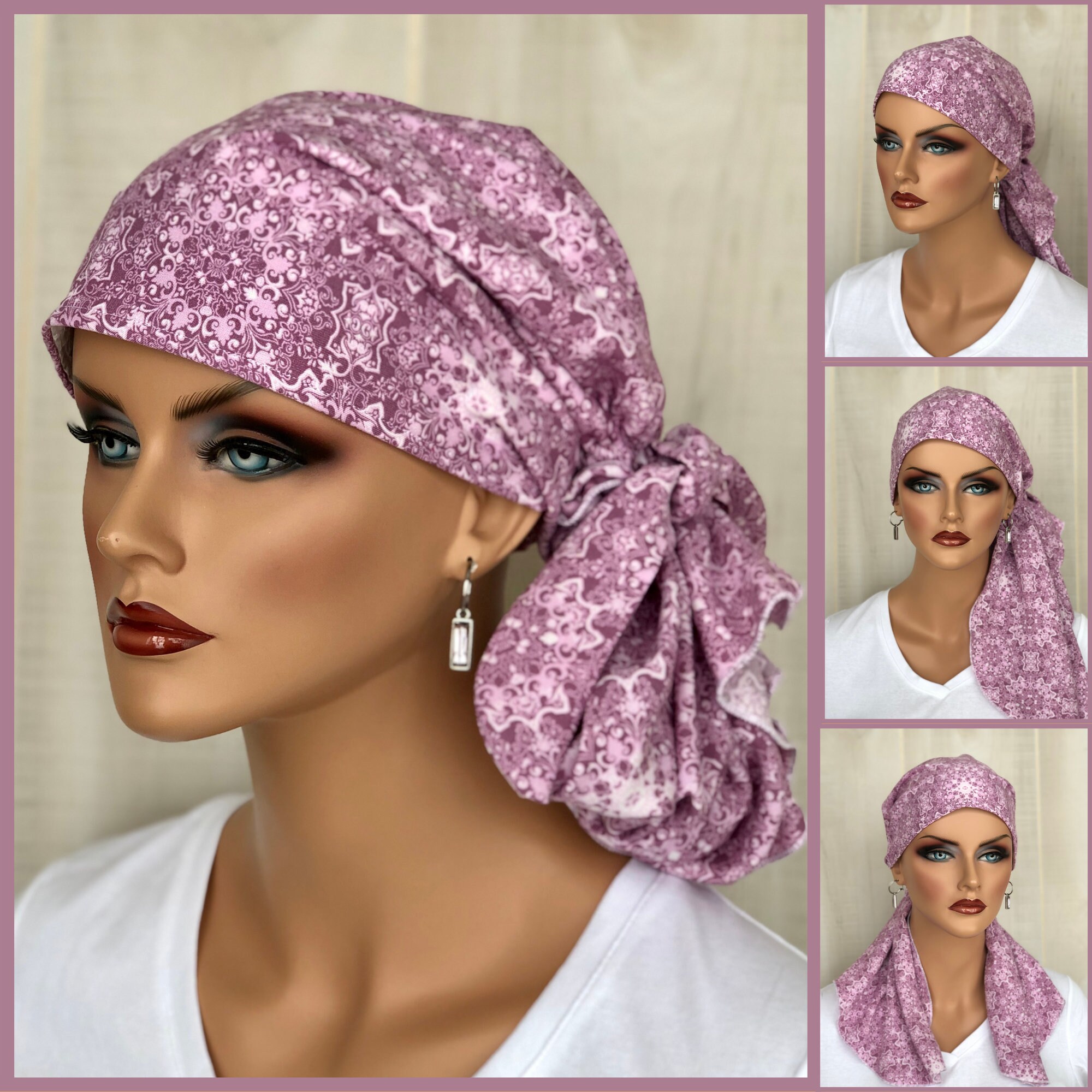 Women Boho Chemo Head Wrap Breast 