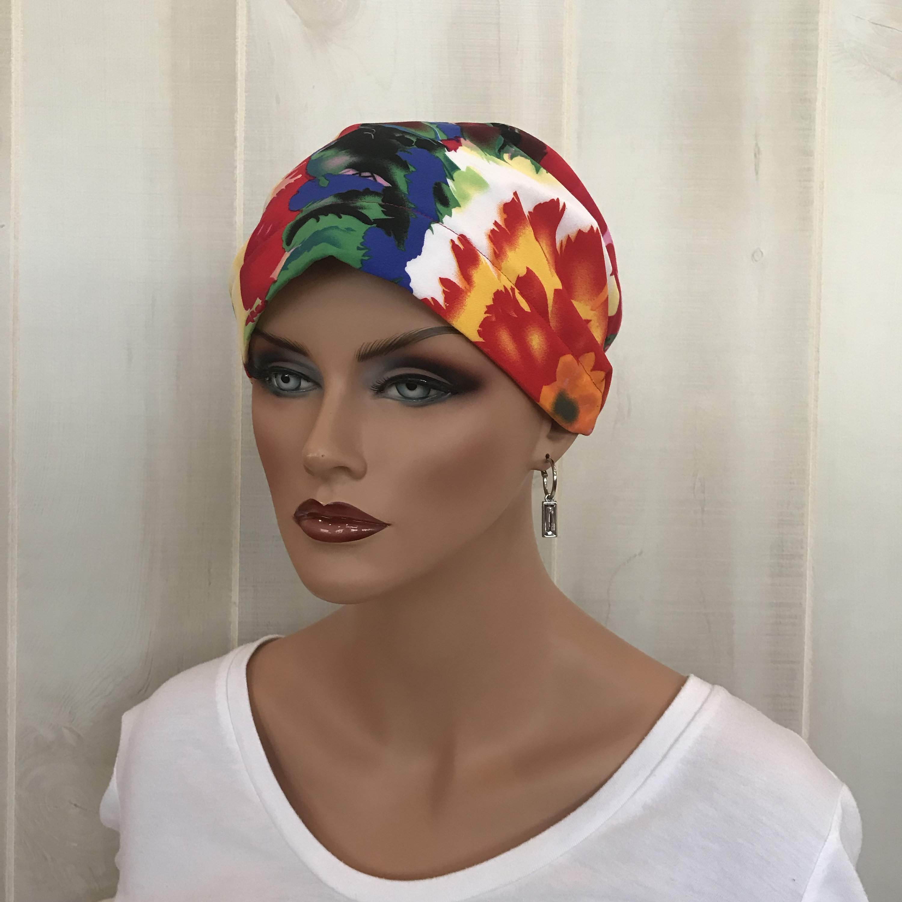 Head Scarf For Women With Hair Loss. Cancer Headwear, Chemo Hat