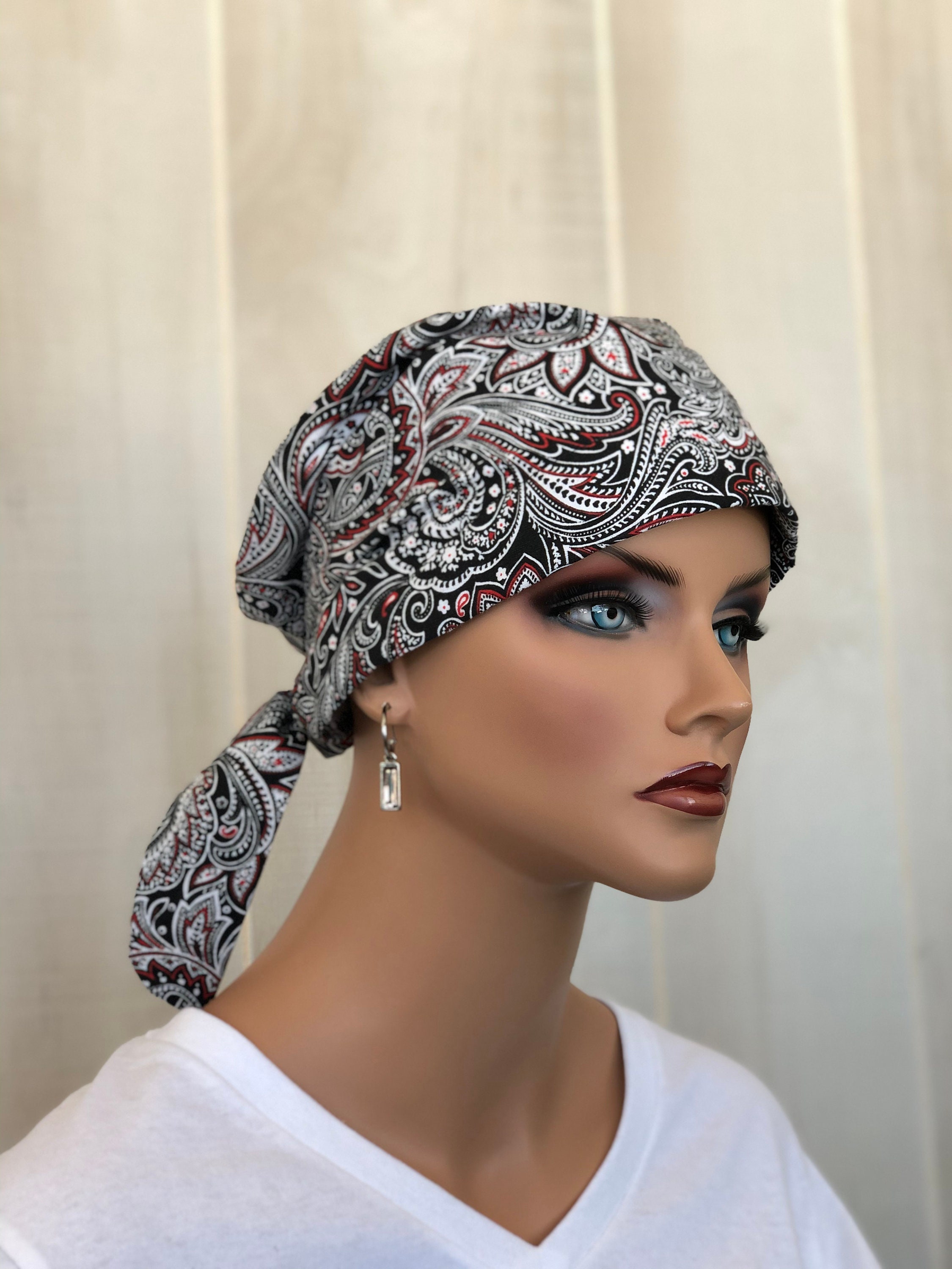 Women s Surgical Scrub Cap Scrub Hat Cancer Head Scarf Chemo