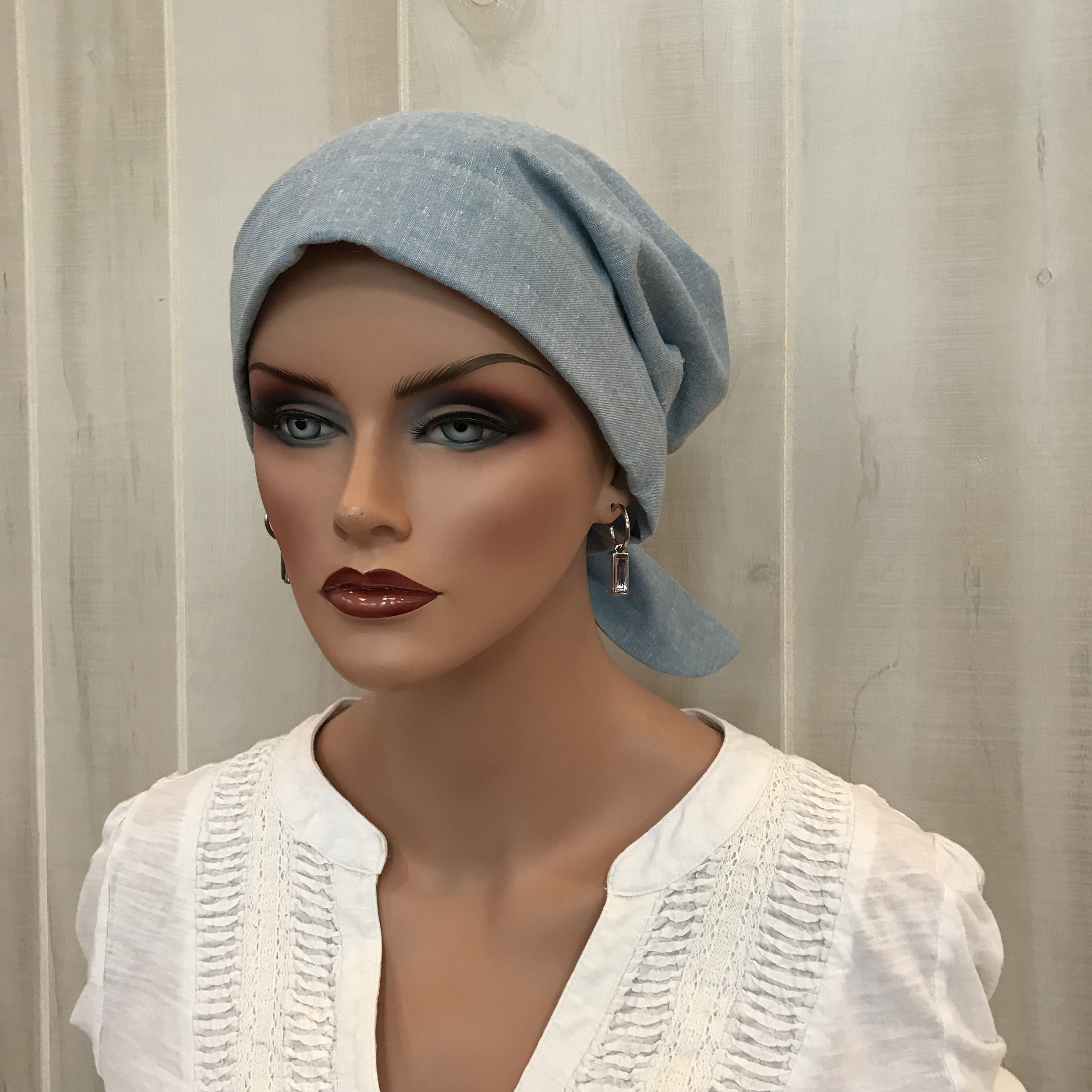 Head Scarf For Women With Hair Loss. Cancer Headwear, Chemo Hat