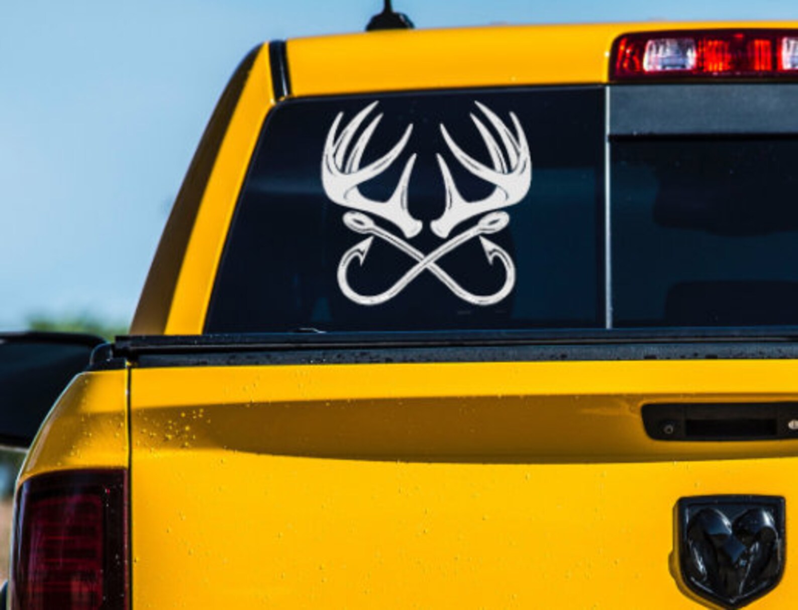 Hunting Fishing Decal / Truck Decal / Car Decal / Vehicle Etsy