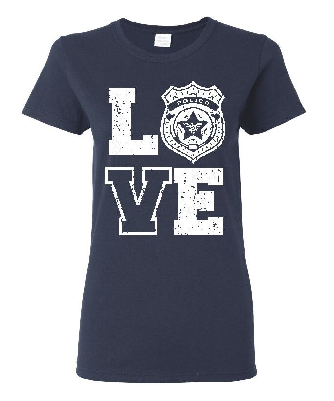 police wife t shirt