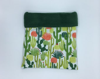 Sac de couchage en flanelle, sac câlin, cactus vert, pour hérisson, planeur en sucre, cobaye, rats et autres petits animaux