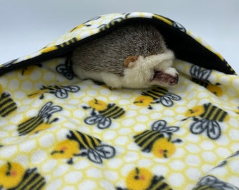 Waterproof Lap Blanket, Bees, Hedgehog Blanket, Guinea Pig Blanket, Rat Blanket, Bonding Blanket