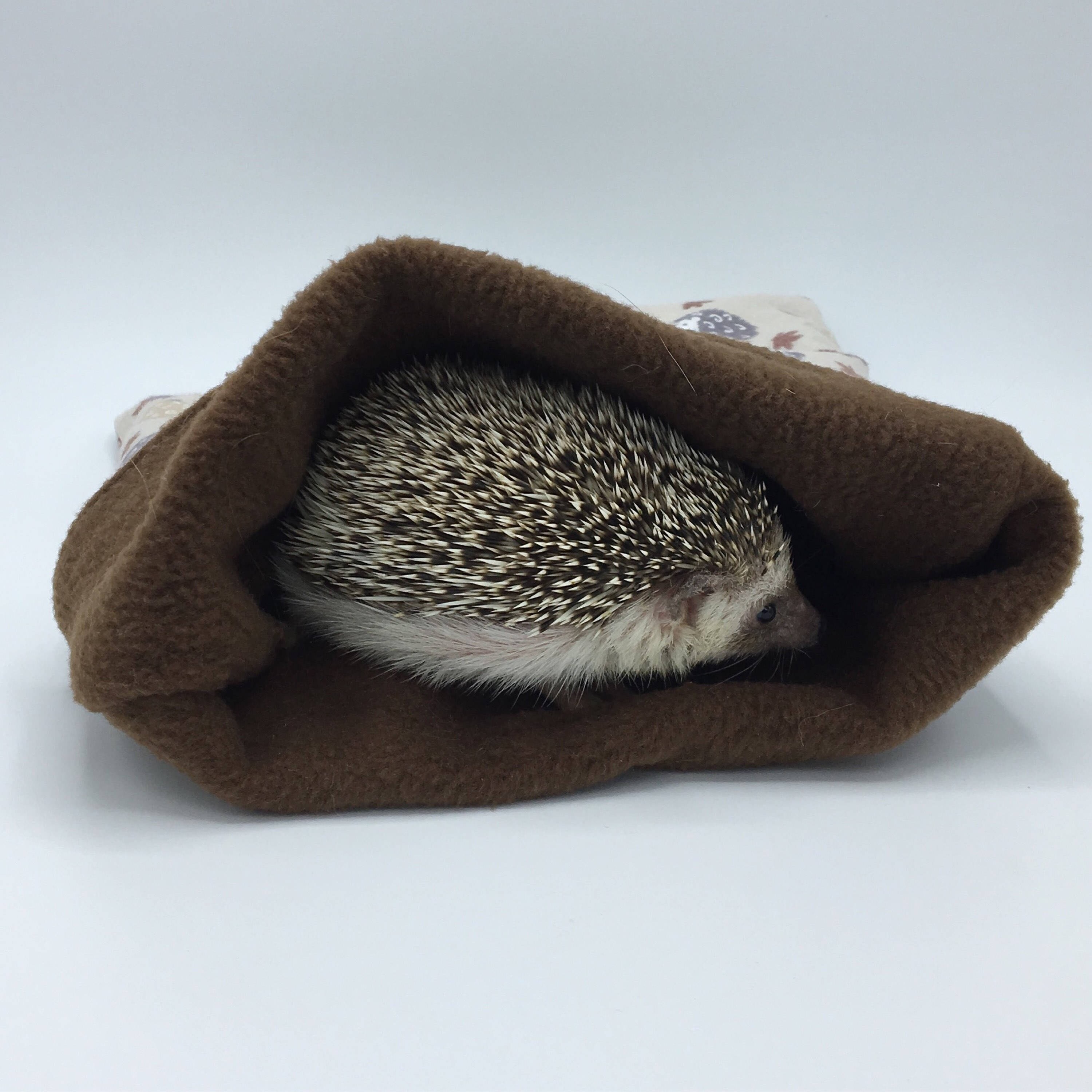 Flannel Sleep Sack Cuddle Sack Brown Fall Hedgehogs for Etsy