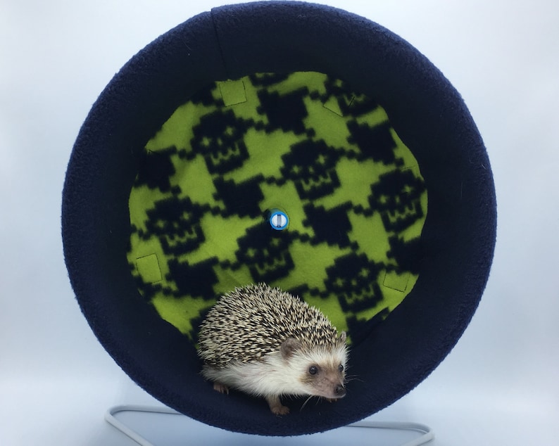 for Hedgehogs with Waterproof back Green and Navy Skulls Rats and other Small Animals Wheel Cover