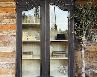 Beautiful glazed French armoire