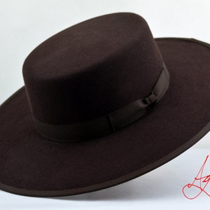 Wide Brim Fedora the BUSH Loden Green Wide Brim Fedora Hat for Men