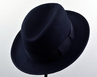 1940s Dapper Dobbs Fedora | Vintage 40s Chocolate Brown Fur 1940s Dapper Dobbs Fedora | Vintage 40s Chocolate Brown Fur