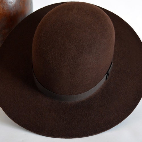 TILLER Dark Brown Wide Brim Hat Men 