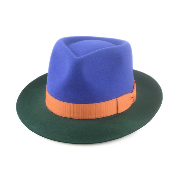 The Two Tonies Double Tone Fedora | Zeitgenössischer Hut mit einzigartigem zweifarbigen Design