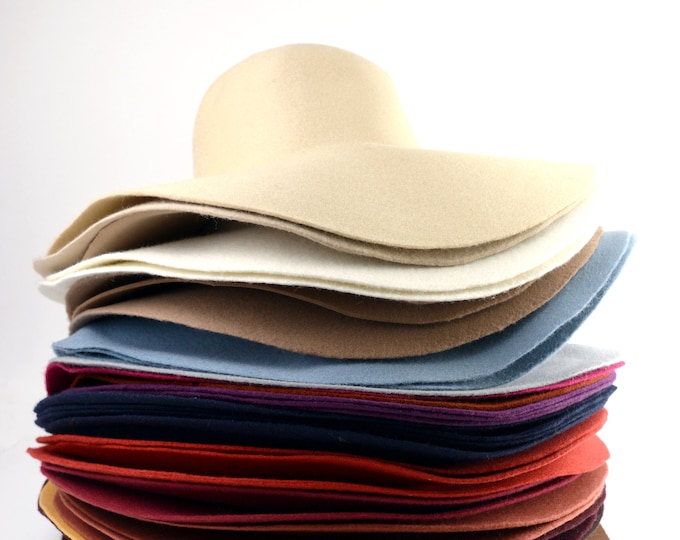 Cones Flecked Wool Felt Hat Bodies Hat 