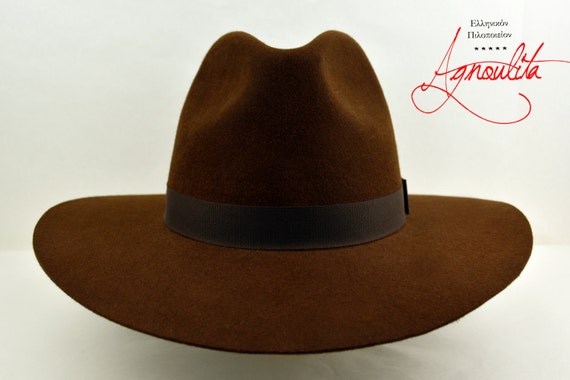 Wide Brim Fedora the COACH Brown Fur Felt Wide Brim Hat Men Mens