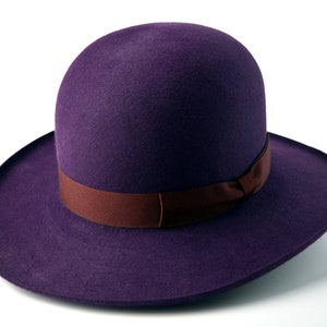 Wide Brim Fedora The COACH Brown Fur Felt Wide Brim Hat Men Mens Western  Hats -  Polska