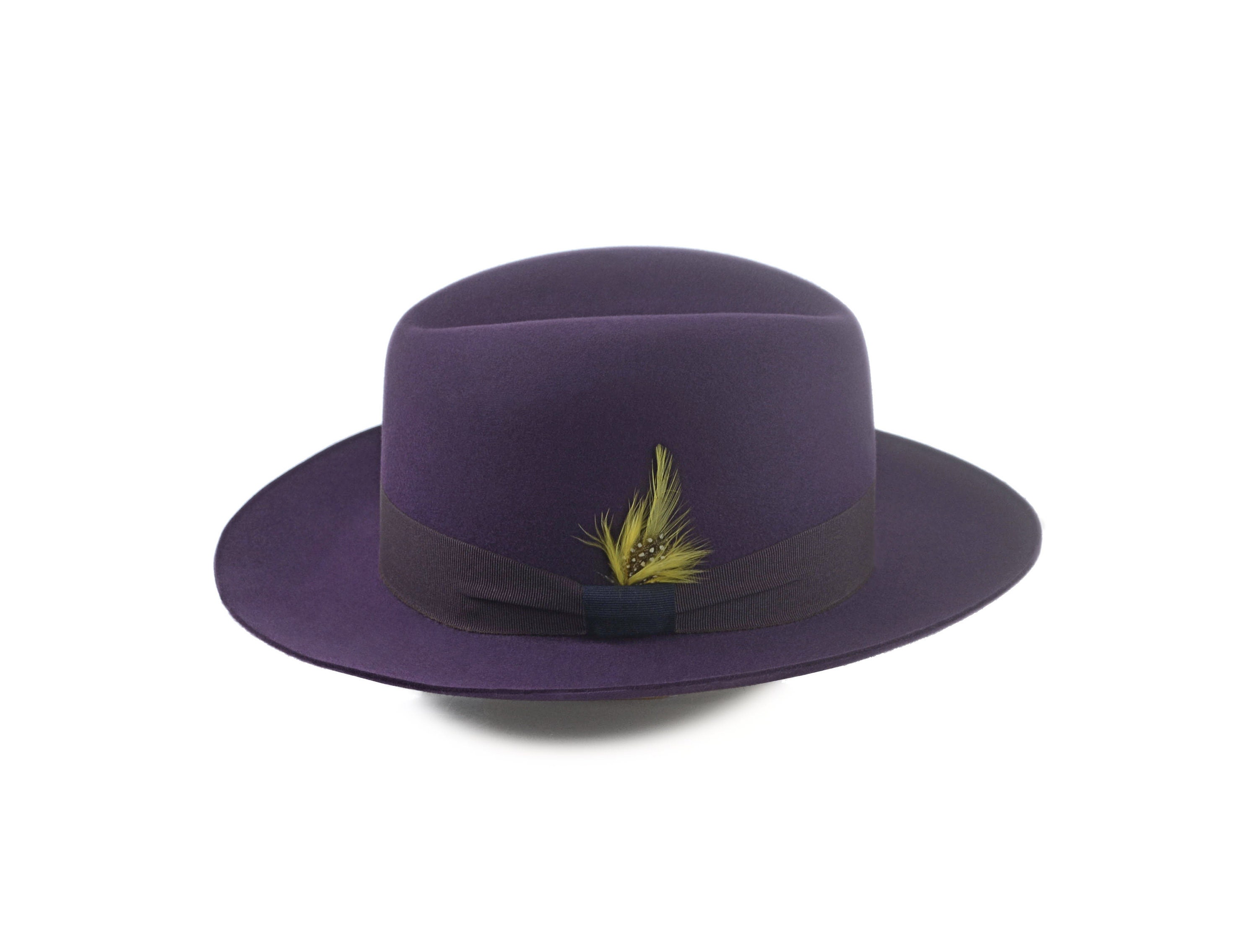 Wide Brim Fedora The Tobin Violet Purple Wide Brim Hat Men Fedora Hat for Men Mens Fur Felt Hat