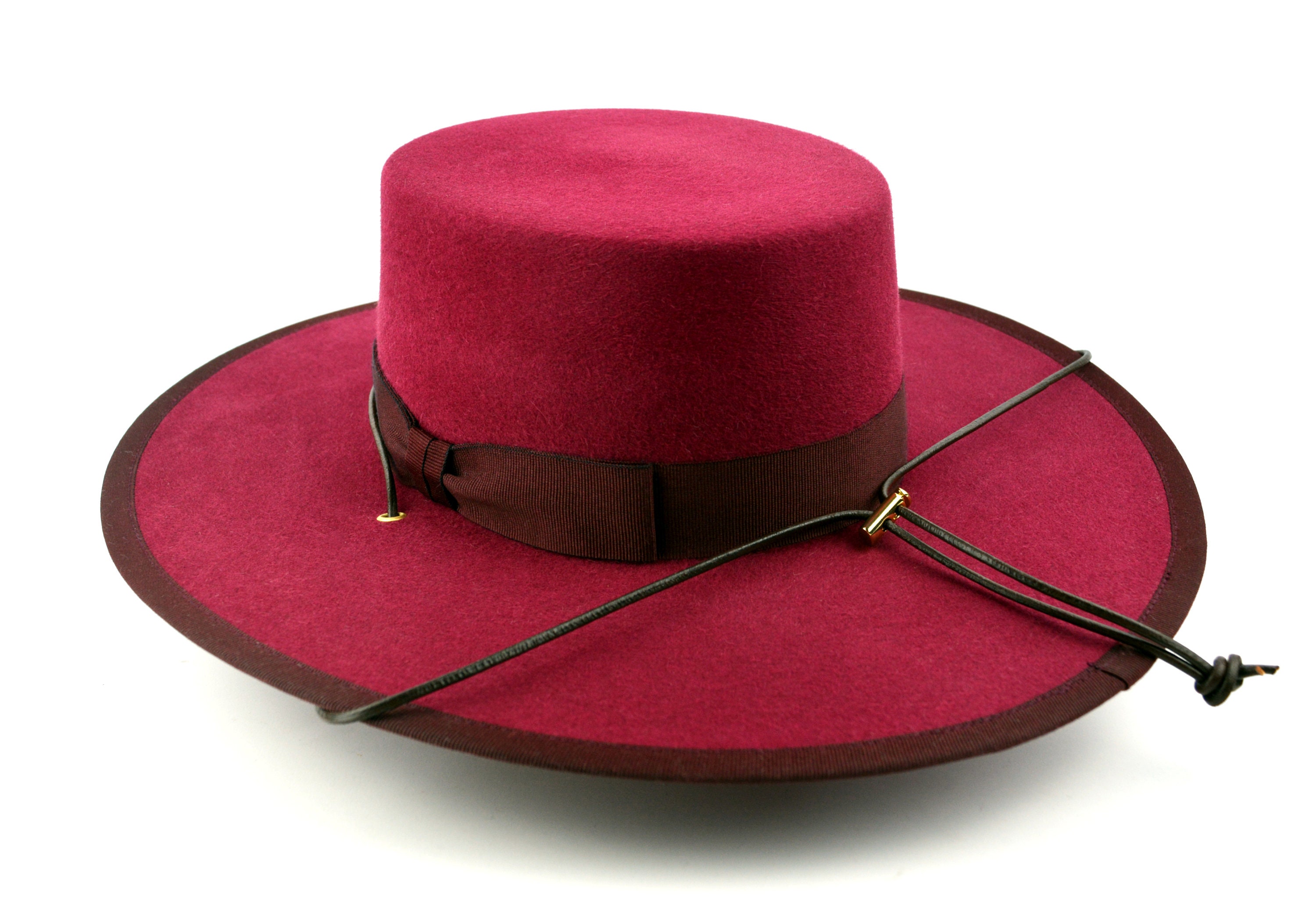 Bolero Hat the GAUCHO Wine Fur Felt 