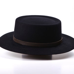 Bolero Hat the VOODOO Black Vaquero Crown Wide Brim Hat Men Women Fur ...