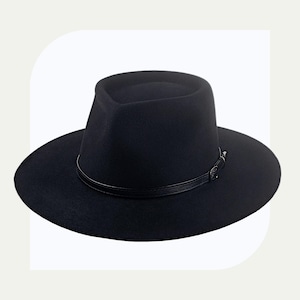 Bolero Hat | The CENTAUR | Black Fur Felt Wide Brim Hat Men Women | Western hats