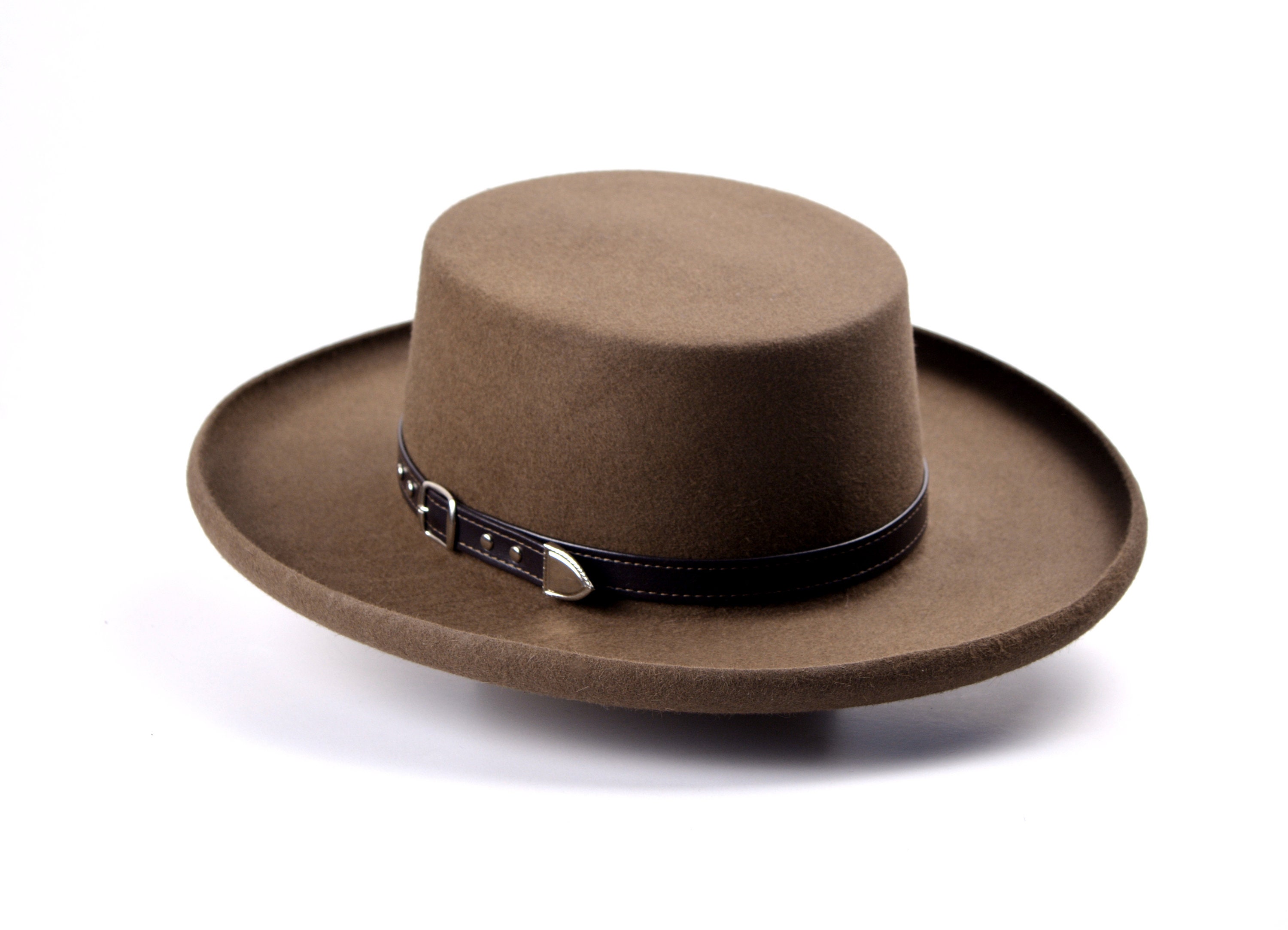 Smiffy's Men's Authentic Western Gambler Hat Wide Brimmed Bowler with