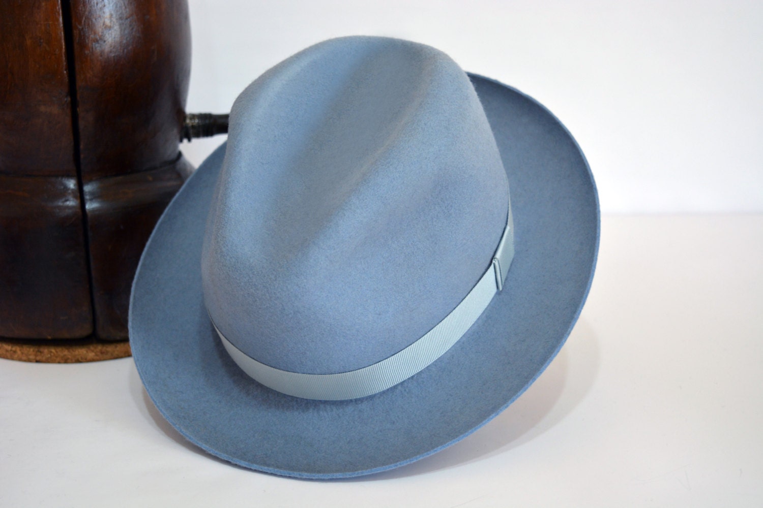 baby blue fedora