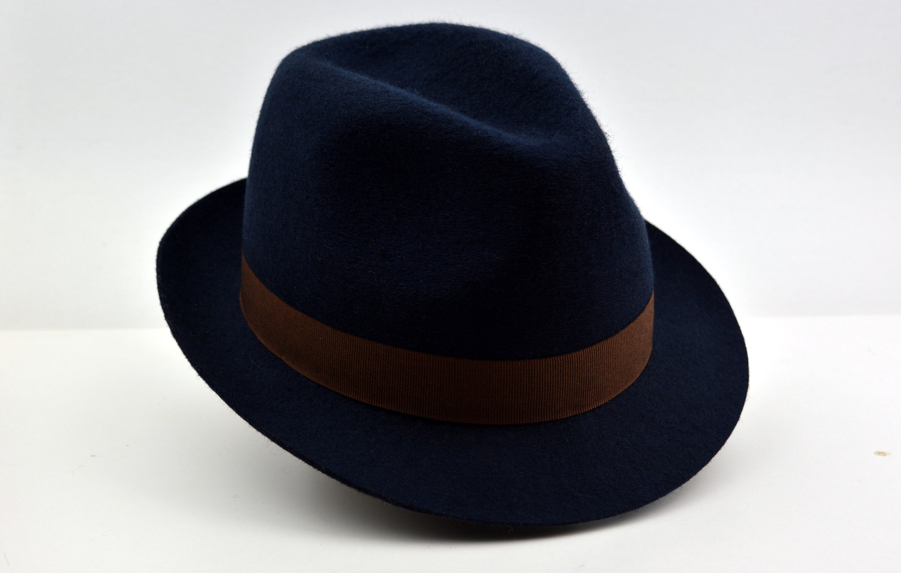 Fedora the VITTORIO Navy Blue Trilby 