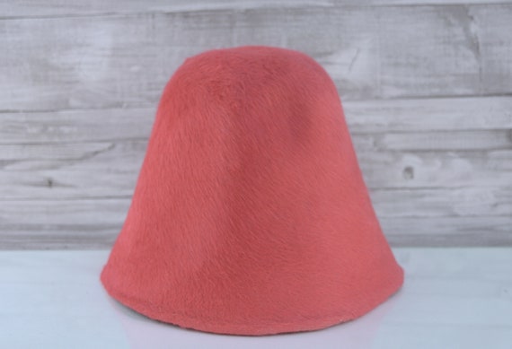 Chili Red Long Hair Rabbit Fur Felt Hat 