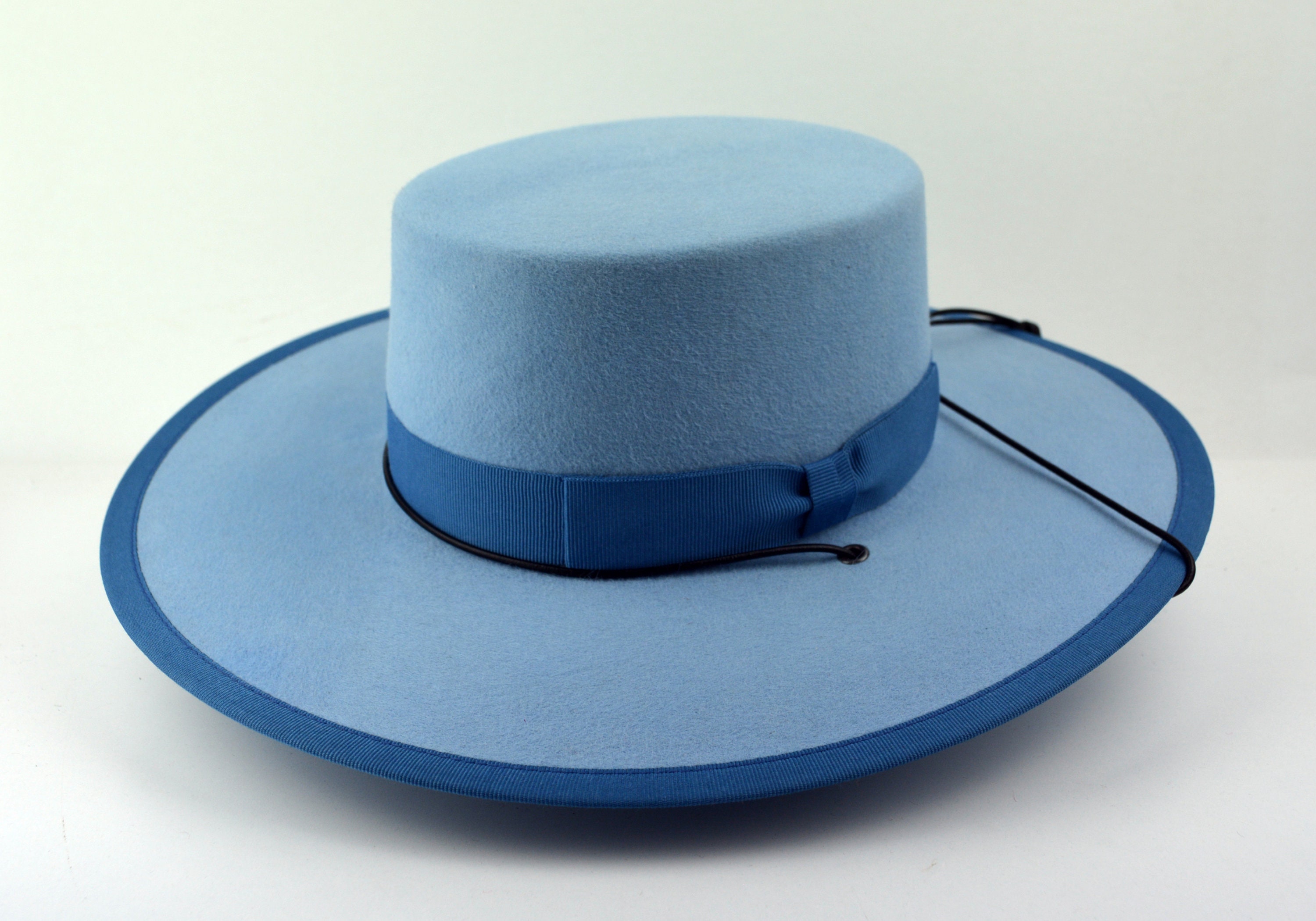 Bolero Hat the GAUCHO Light Blue Fur 