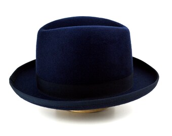 Navy Blue Fedora Hat for Men 