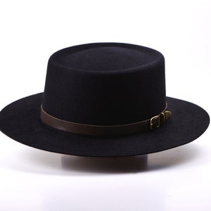 Bolero Hat the VOODOO Black Vaquero Crown Wide Brim Hat Men Women Fur ...