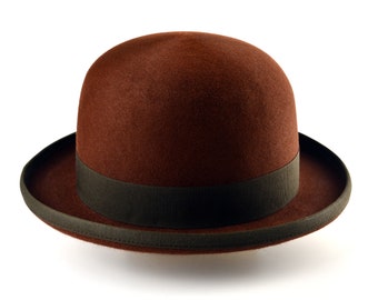 Rabbit Fur Felt Western Derby Hat: the BROWN DERBY