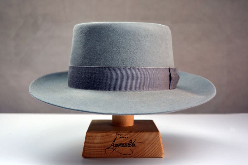 Fedora the PLAYER Medium Grey Fedora Hat for Men Mens Etsy