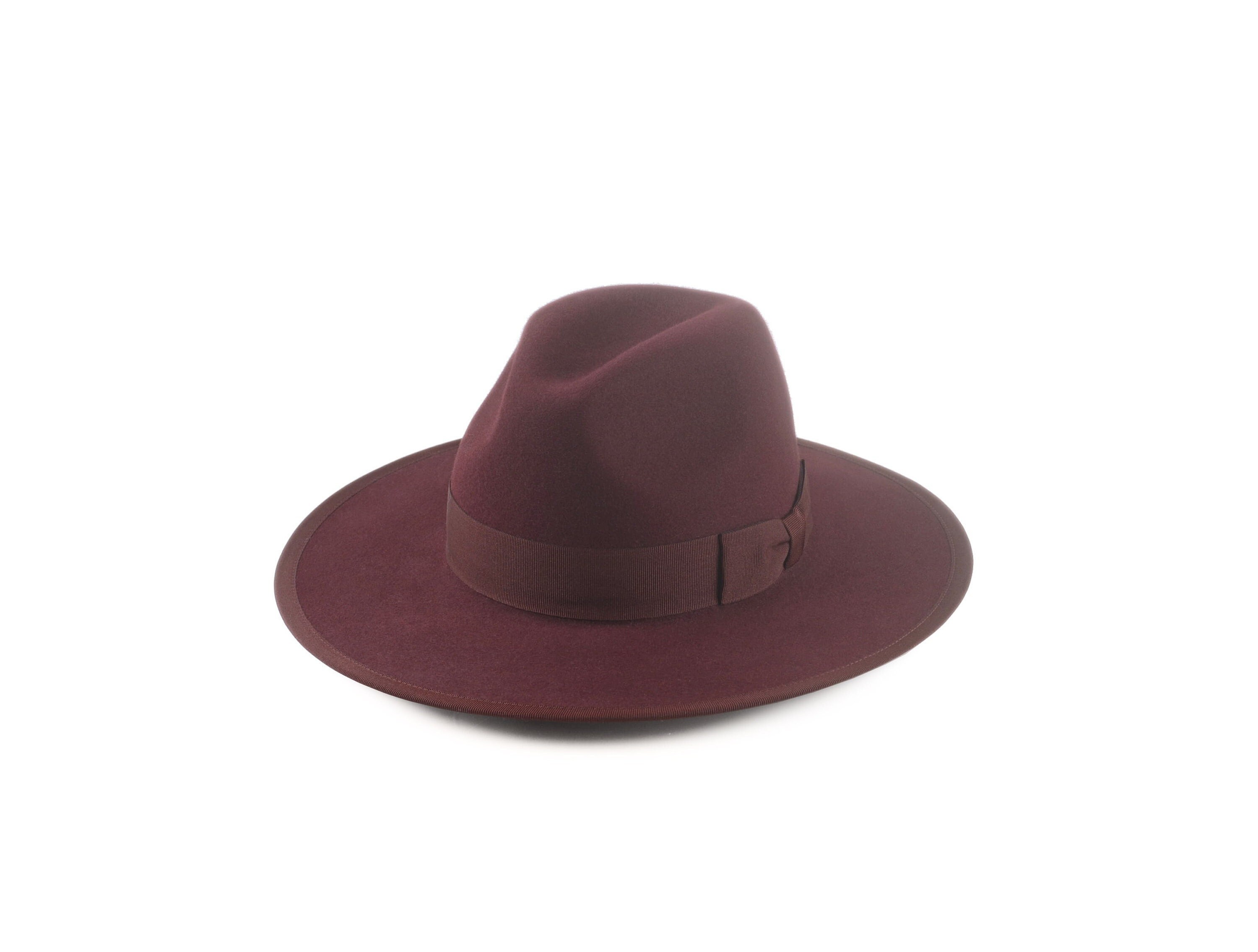 TAYLOR Burgundy Wide Brim Hat Men 