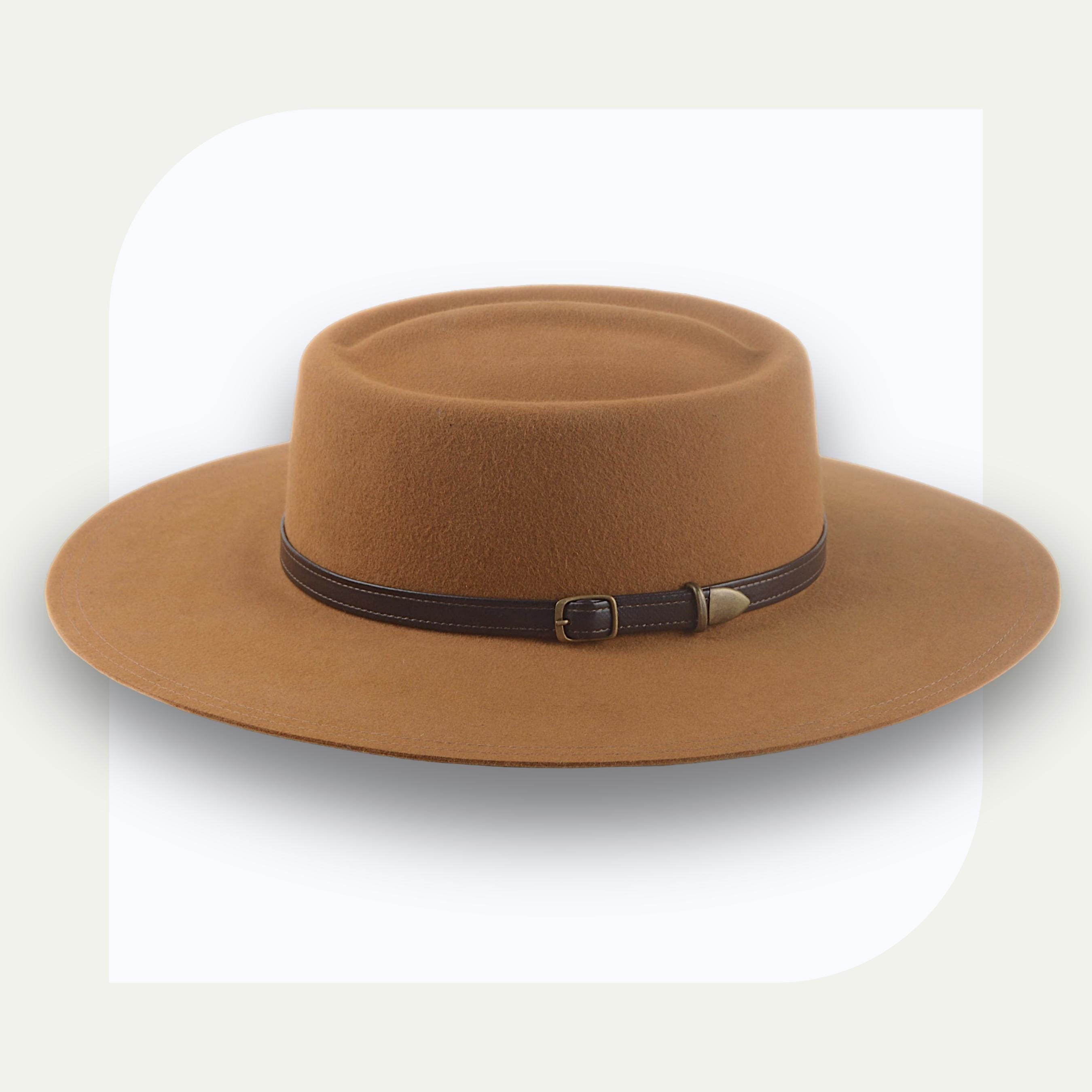 Ginger Telescope Crown Cowboy Hat | the Gambler | Custom Fit  display picture 1