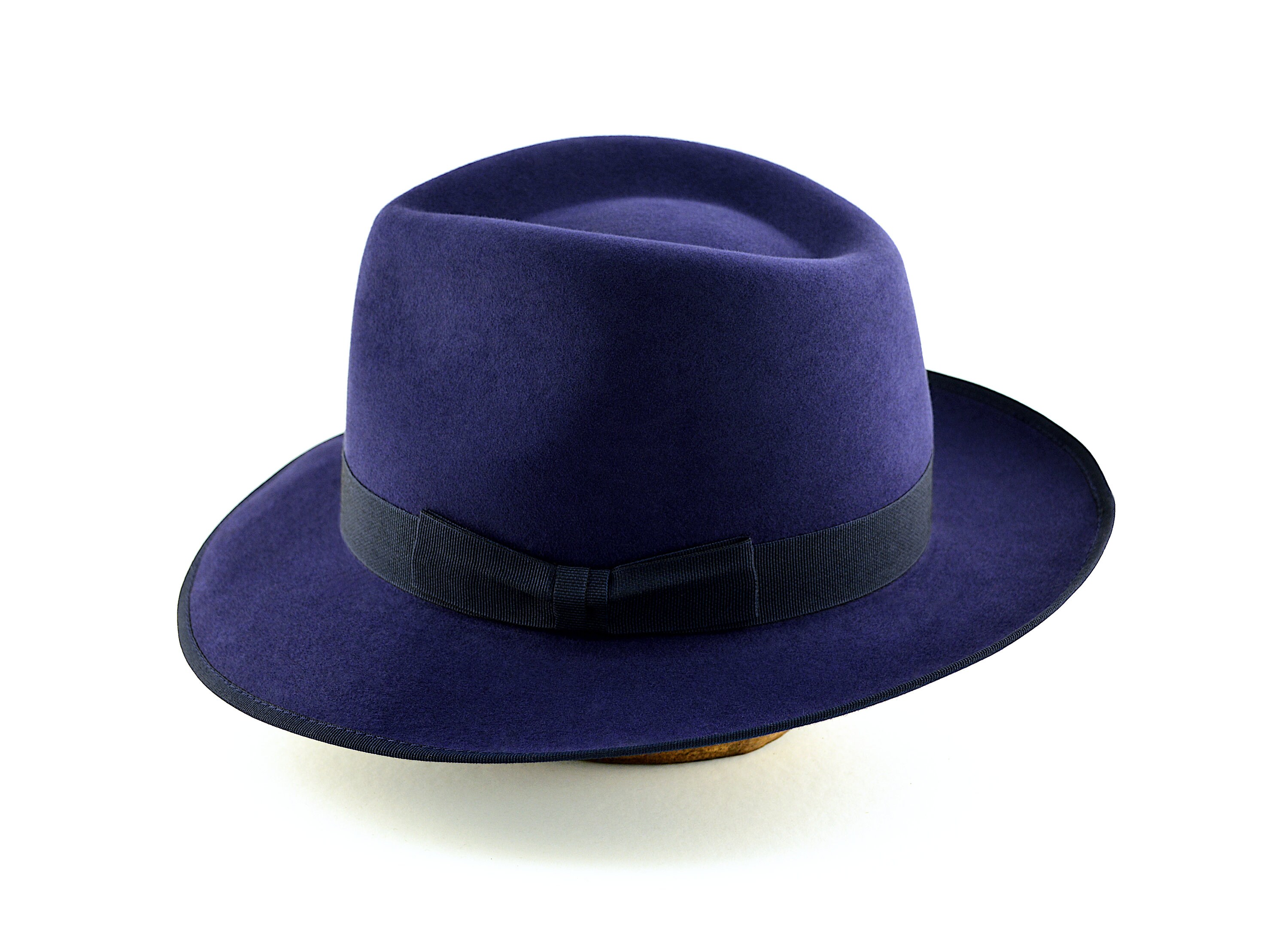 Fedora the JOURNEYMAN Navy Blue Beaver 