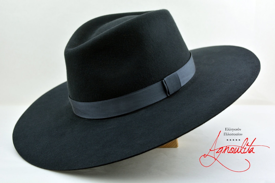 Wide Brim Boater Hat Wide Brim Fedora Wide Brim Hat Men Hat for Men Fedora  Hat Suede Hat NARCISO -  Canada