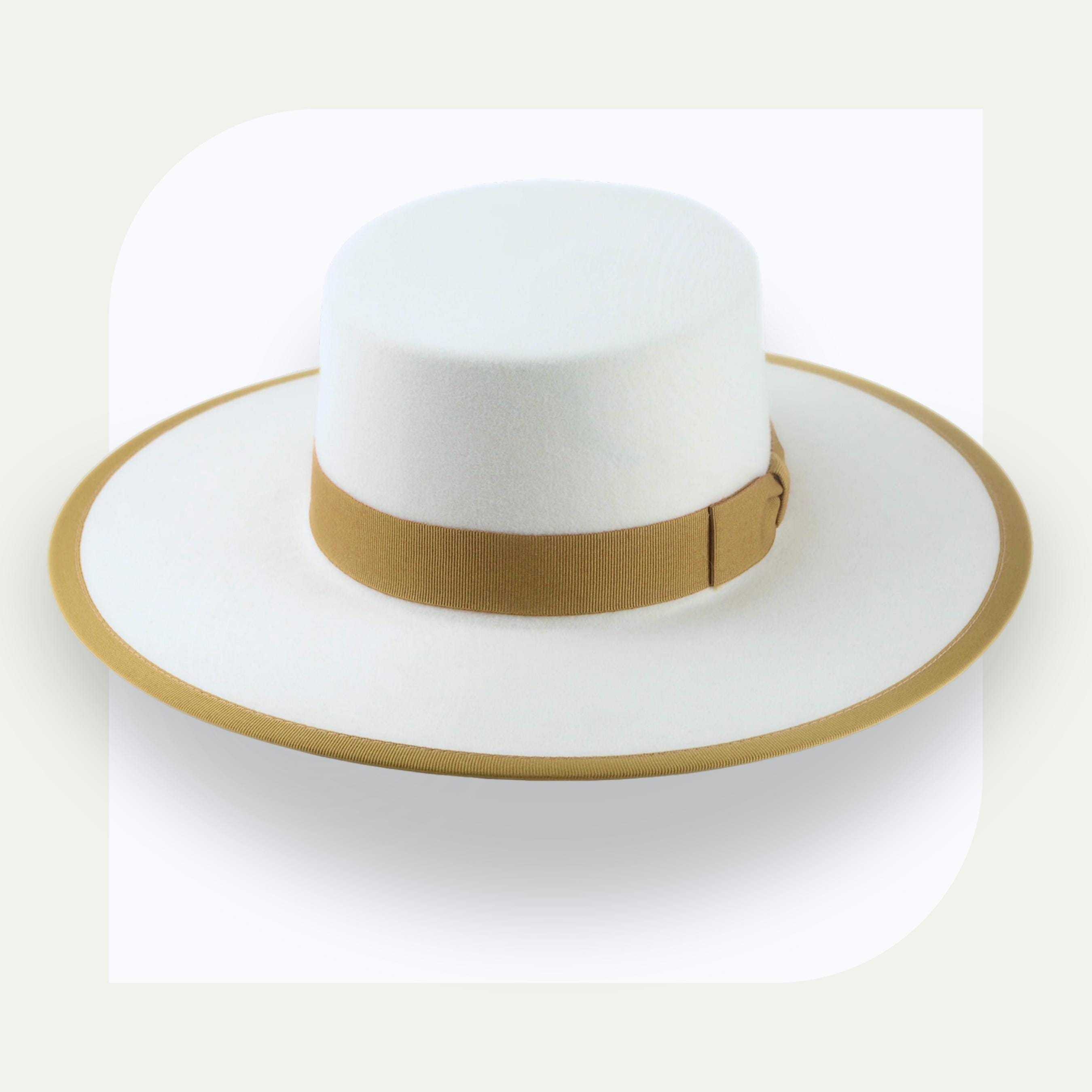 Bollman 100% Wool‎ Felt Cream Western Bolero Hat w/ Star Concho Band Made in USA 4X Wool Felt Hat  main image 4