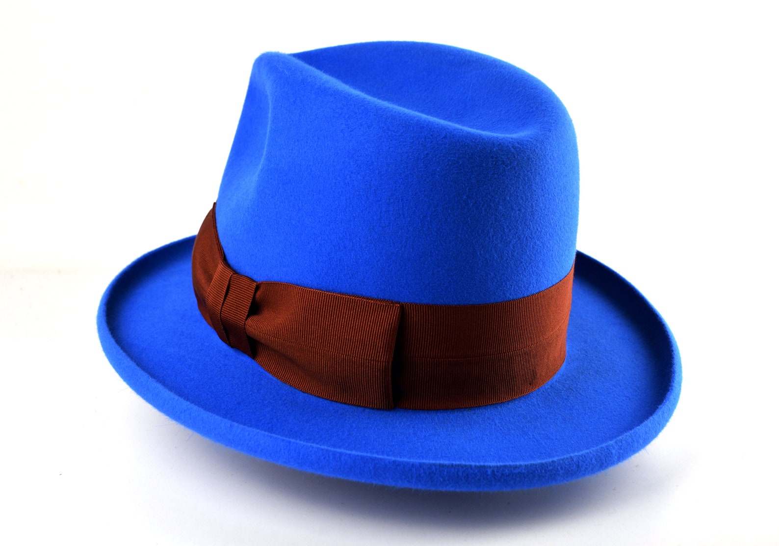Fedora the HIERO Royal Blue Fedora Hat for Men Mens Etsy