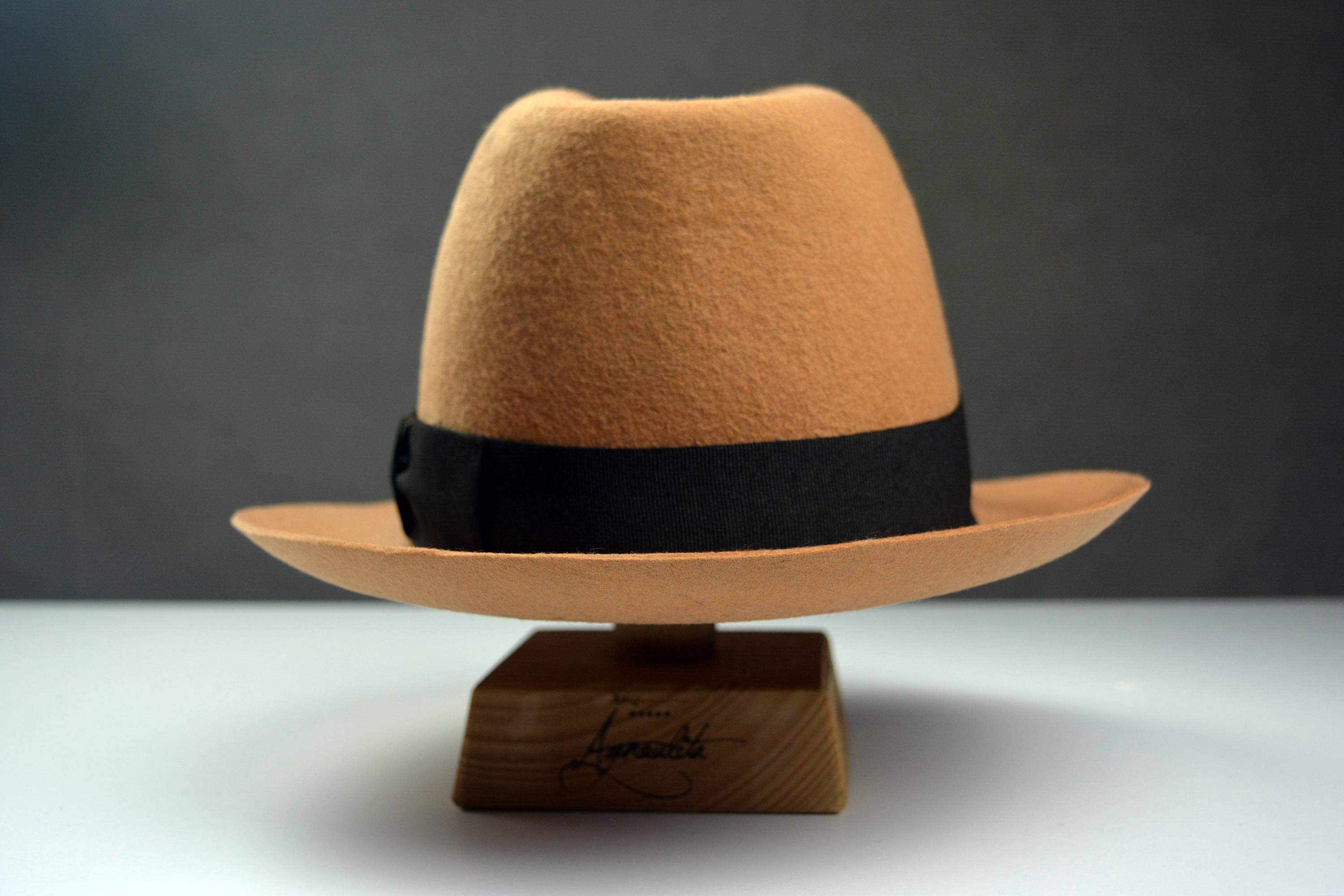 Fedora The URBANER Camel Wool Felt Fedora Hat For Men Etsy