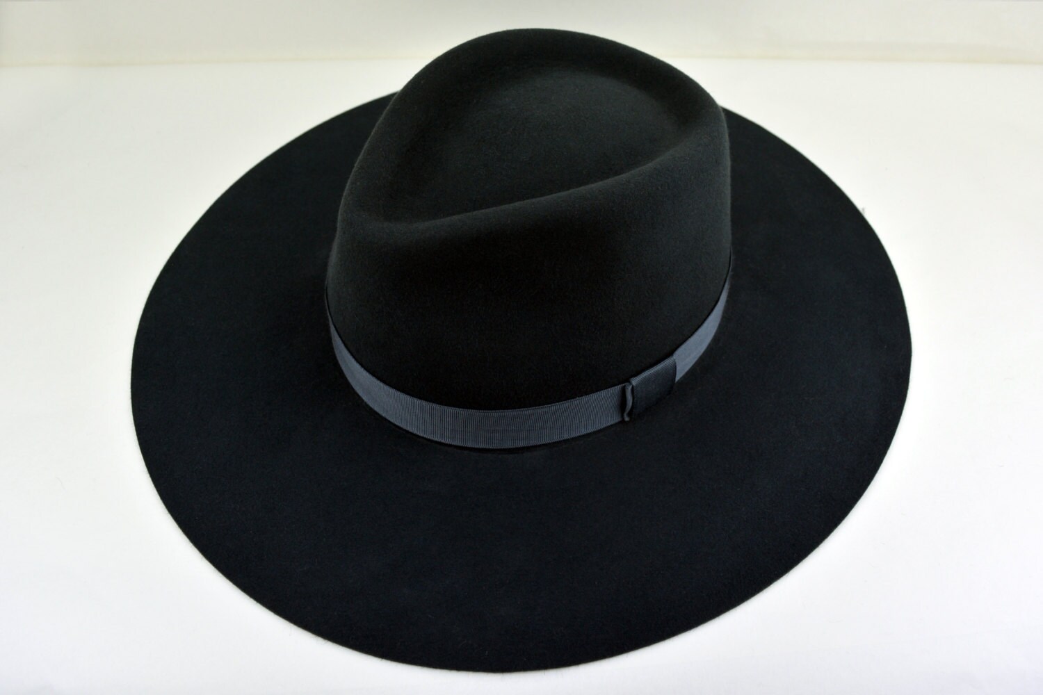 CARAVAN Slate Grey Wide Brim Hat Men 