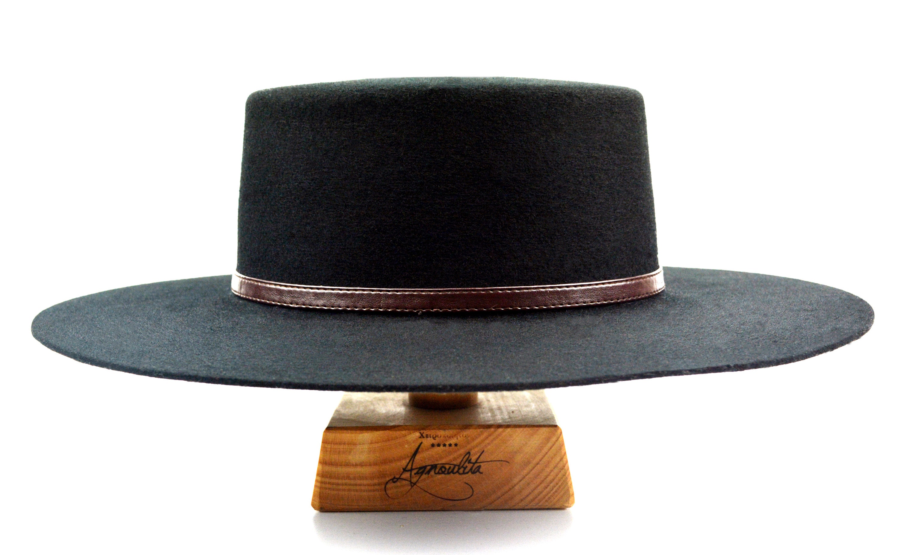 Bolero Hat the GALLOPER Black Wool Felt 