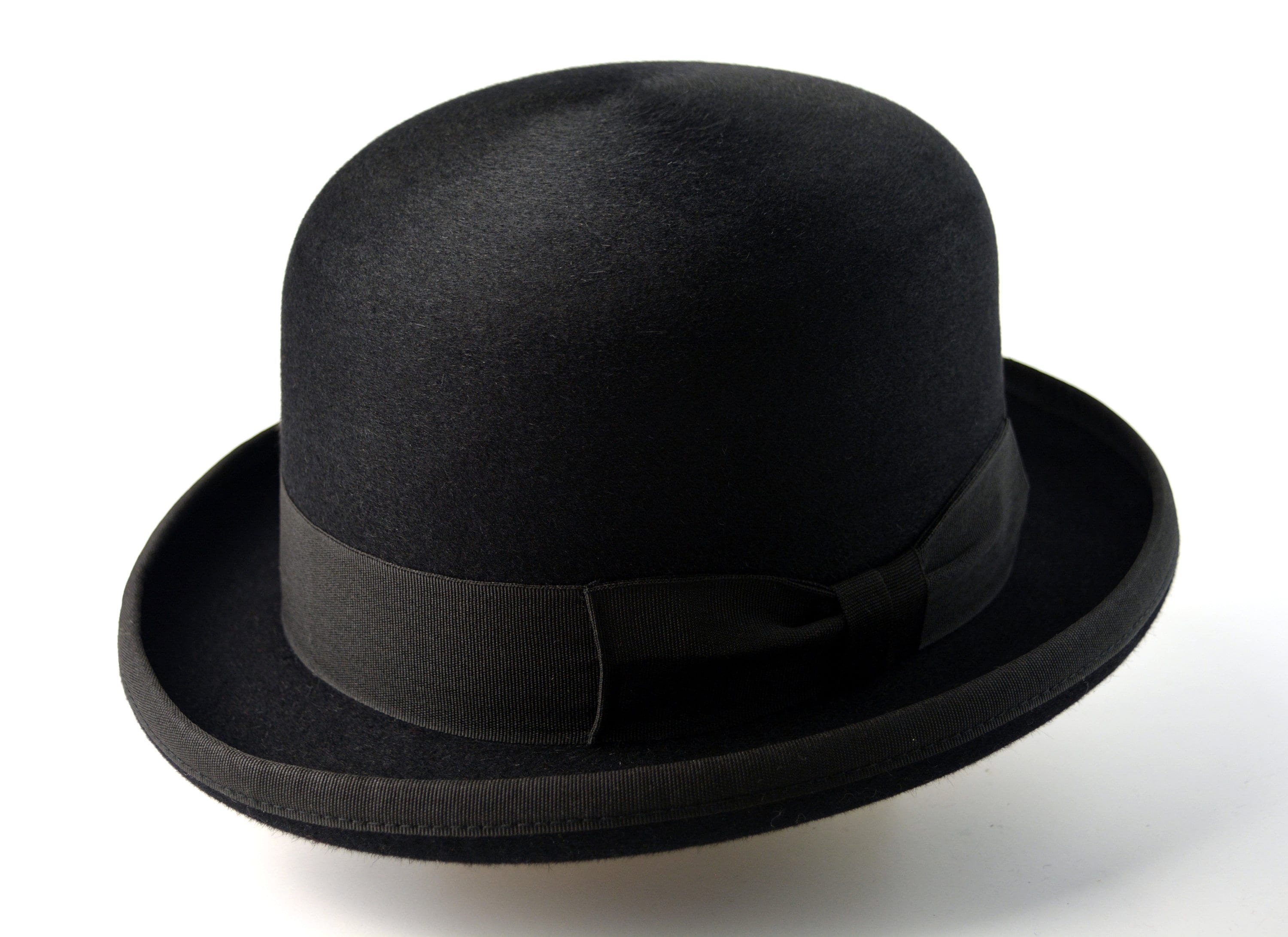 æg tapperhed lettelse Derby Hat the ASCOT Black Fur Felt Derby Bowler Hat for | Etsy
